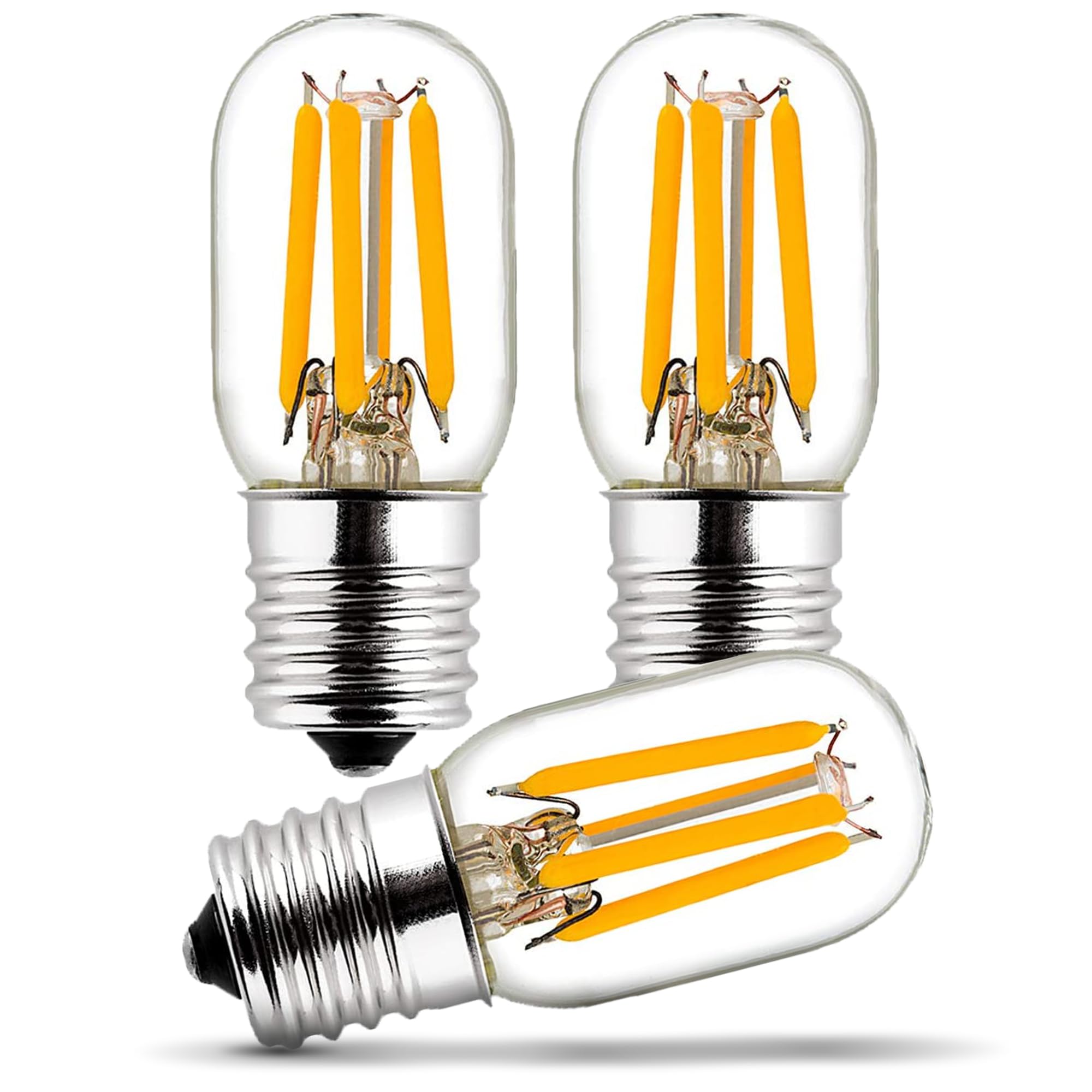 BlueStars E17 T7 LED Bulb 2W 120V (25W Equivalent), 2700K Warm